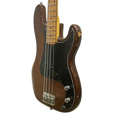 Fender Precision Bass Guitar in Mocha Brown w/ Case 1974 image 3