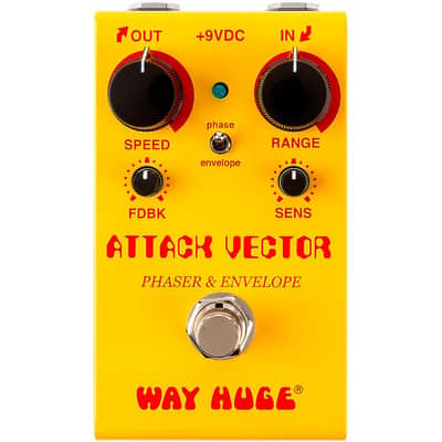 Way Huge Electronics Attack Vector Phaser & Envelope Effects Pedal Regular Yellow