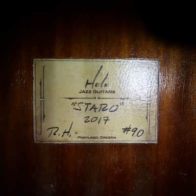 2017 Holo Tradition D-hole Selmer-Macaferri Style Manouche Guitar "Staro" image 12