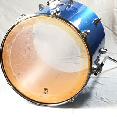Rogers Xp8 1970's Blue Floor Tom 16x16 image 2