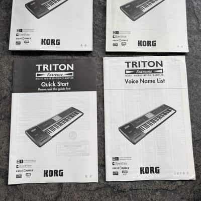 Korg Triton Extreme Full set Manuals (Limited Collection Full Set)