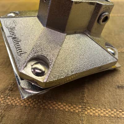 Slingerland Magnum 70s - satin/chrome Bass drum tom bracket mount in fabulous condition! image 4