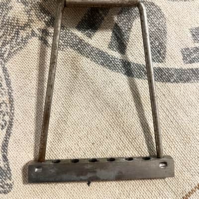 Vintage 1960's Hofner Colorama Guitar Trapeze Tailpiece-Nickel Circa 1961 image 3