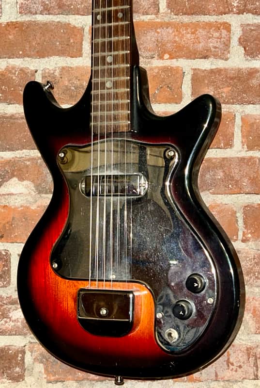 Groovy 1960's Victoria Electric Guitar Sunburst, Made In Japan, Tiesco with Hang Tags ! image 1