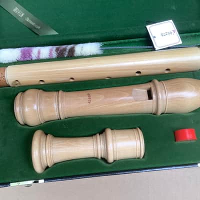 Moeck Tenor maple recorder flute including original case image 6