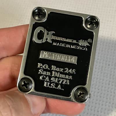 2019 Era Mexico Charvel San Dimas Pro Mod Style 1 Guitar Black/Chrome Neckplate image 2
