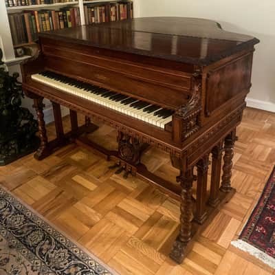 Chas M. Stieff Baltimore Grand Piano 5'4" Mahogany Unique image 2