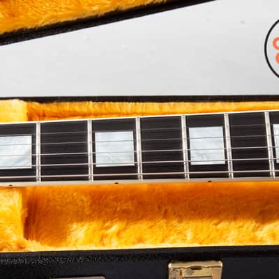 2024 Gibson Custom M2M ’68 Les Paul Custom Nordic Blue 5A Quilt Top TV White COA image 5