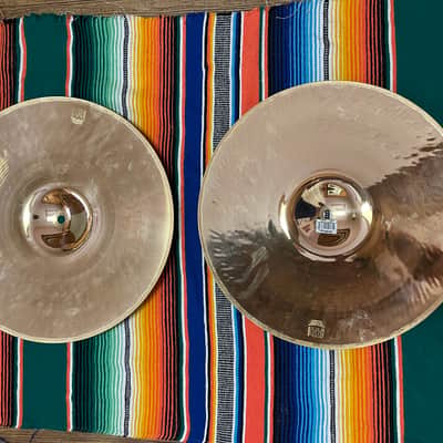 Meinl 15" Pure Alloy Custom Medium Thin Hi-Hat Cymbal (Pair) 2020 - Present - Traditional image 9