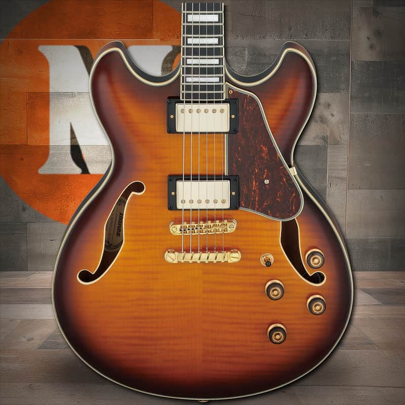 Ibanez AS Artcore Expressionist 6 String Electric Guitar - Violin Sunburst (AS93FMVLS) image 1