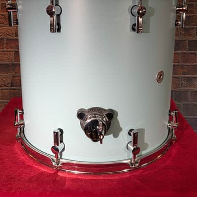 Sonor SQ1 16x15" Birch Floor Tom Cruiser Blue Satin w/ Legs image 9
