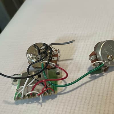 2000's Ibanez RG250DX RG Series Guitar Factory Electronics Wiring, Volume Tone Pot Jack image 7