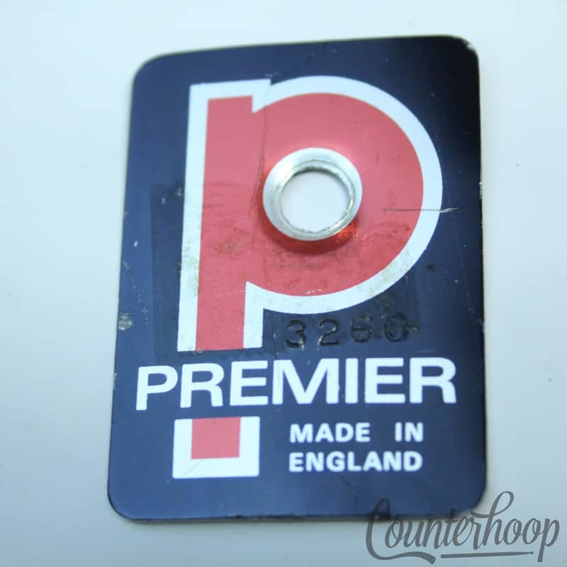*Premier Elite Badge Snare/Tom/Bass England Serial Number UK Vintage Early 70s* image 1