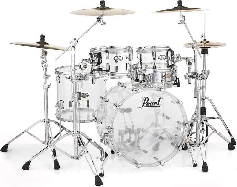 Pearl Crystal Beat CRB524P/C730 4 Piece Shell Pack, Ultra Clear image 1
