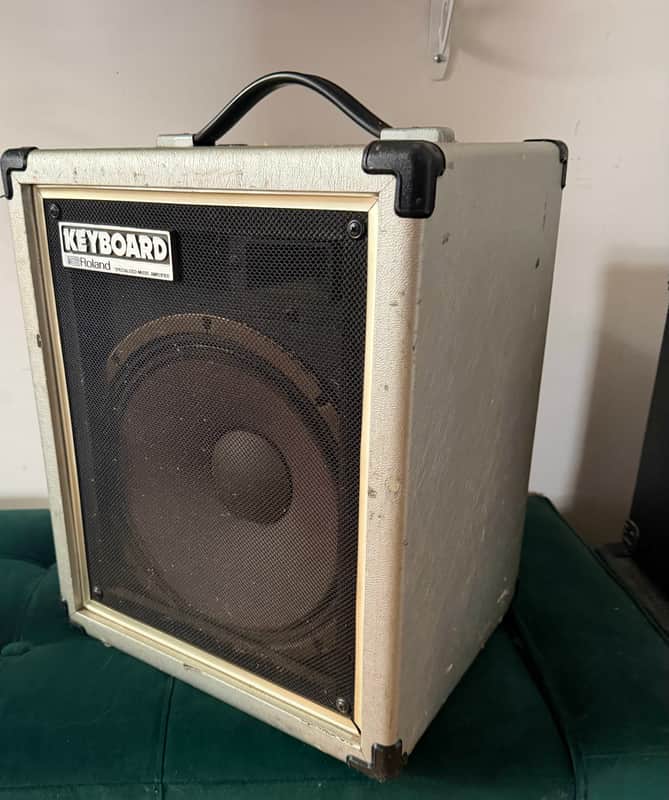 Roland Cube 60 CK-60 1x12 Keyboard Combo Amplifier 1980s - Silver image 1