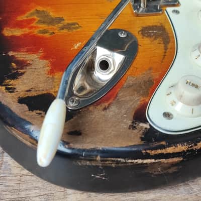 MyDream Partcaster Custom Built - Heavy Relic Sunburst SRV image 6