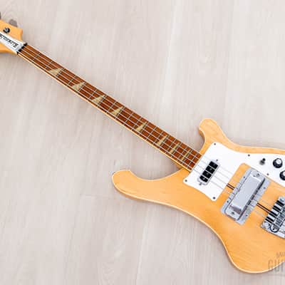 1979 Rickenbacker 4001 Vintage Neck Through Bass Mapleglo, 100% Original w/ Case image 12