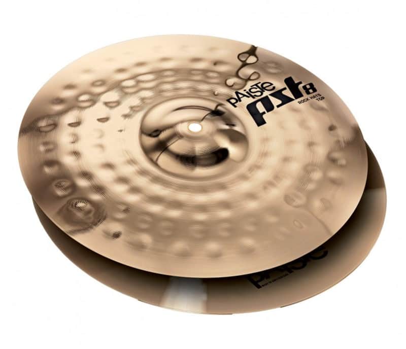 Paiste 14" Pst 8 Reflector Rock Hi-hat Cymbals PST8RHH14 image 1