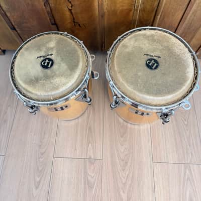 Latin Percussion LP-JRX-AW Junior Natural Wood Conga Set with Comfort Curve, Chrome Hardware Stand image 8