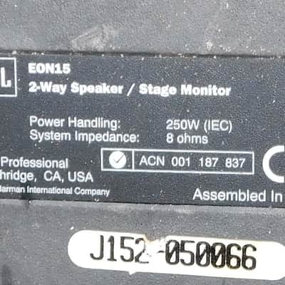 JBL EON15 passive speakers for monitor main etc. image 6