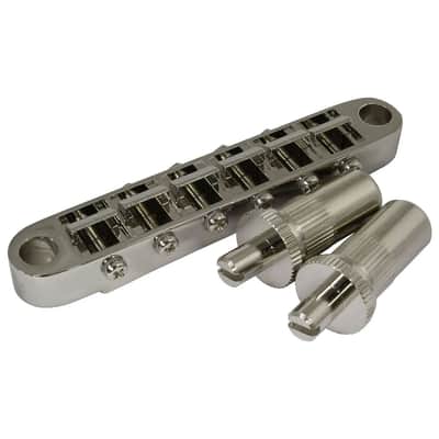 GOTOH GE103B-T Guitar Bridge with large metric posts Nickel image 1