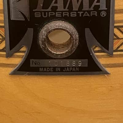 Tama Superstar Mastercraft AW-456 Birch Artwood Snare Drum 14" × 6.5" 1980's - Super Maple Engraved image 2