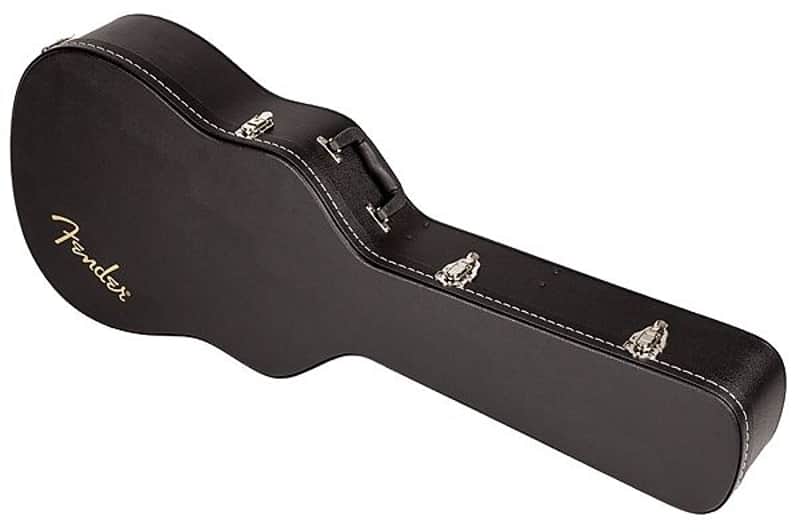 Fender Flat-Top Dreadnought Acoustic Guitar Case, Black 2016 imagen 3