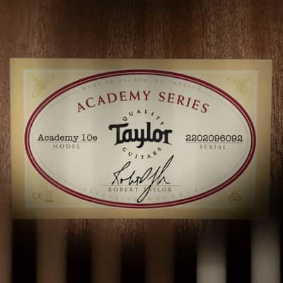 Taylor Academy 10e Dreadnought Acoustic/Electric Guitar with Gig Bag image 17