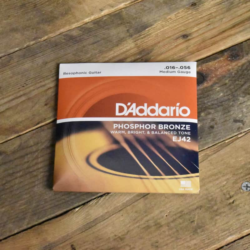 D'Addario EJ42 Phosphor Bronze Resophonic Acoustic Guitar Strings image 1