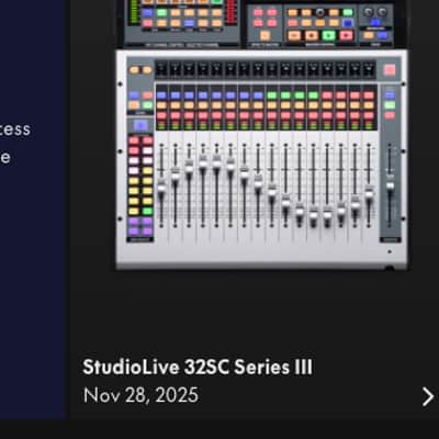 PreSonus StudioLive 32SC Series III - 32-Channel Digital Mixer and Flight Case image 5