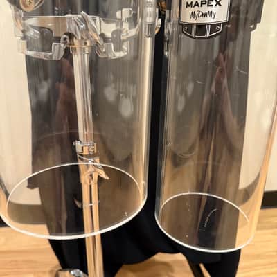 ~RARE!~ Mapex MyDentity Acrylic 12" & 16" Octoban Set Pair w/ Stand (Rm4) image 6