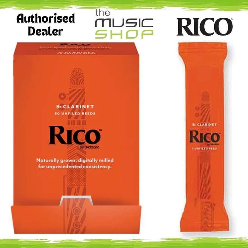50 x Individually Sealed Rico Bb Clarinet Reeds, 2.5 Strength - RCA0125-B50 image 1