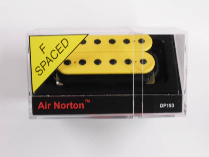 DiMarzio F-spaced Air Norton Humbucker Yellow W/Black Poles DP 193 image 1