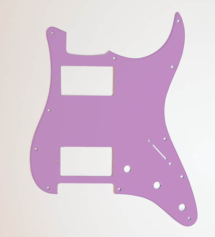 Carmedon Electronics Stratocaster Pickguard HH 2021 Mauve image 1