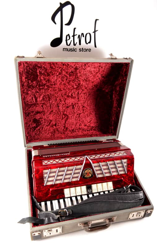 Immagine Royal Standard Montana (Weltmeister) 120 Bass Musette Top Accordion+Hard Case&Leather Straps - VIDEO - 1
