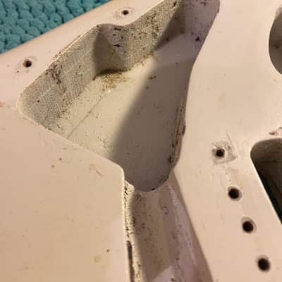 Fender Stratocaster 1961 Body Olympic White Refin image 11