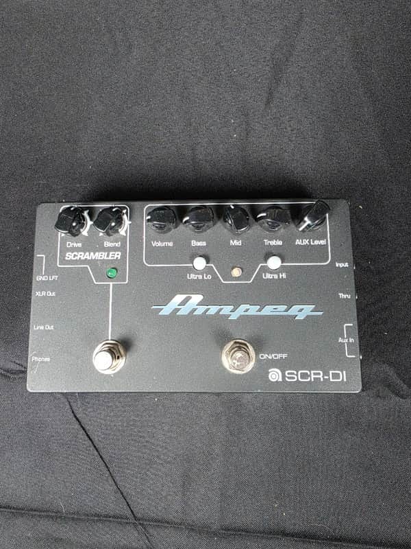 Ampeg SCR‑DI Bass DI Preamp with Scrambler Overdrive 2010s - Black image 1