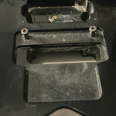 1990's MIJ Jackson Professional King V Black Guitar Body Floyd Tremolo Ready image 4