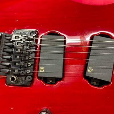 Hamer USA Diablo Electric Guitar 1990's - Transparent Red with Lace Sensors image 3