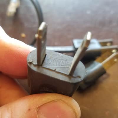Royal one (1) 117V Power Cord Electric Cable cut Vintage non-polarized black 1940s-1960s image 8