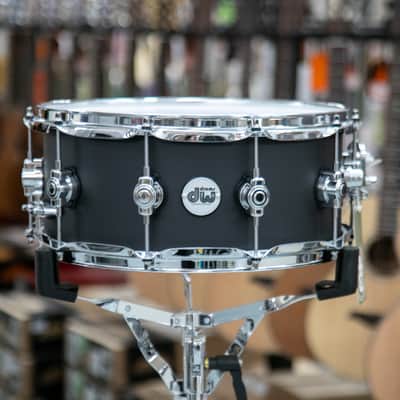 DW Design Series Black Satin Snare Drum 14"x6" image 2