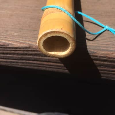 No Brand Khlui Thai Ducted Bamboo Flute 1990's - Glossy natural bamboo image 6
