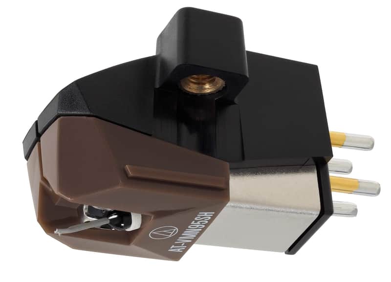 Audio-Technica AT-VM95SH Dual Moving Magnet Turntable Cartridge Brown image 1