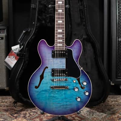 Gibson ES-339 Figured Semi-hollow Electric Guitar - Blueberry Burst with Hardshell Case image 13