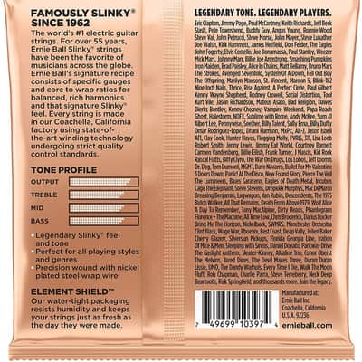 Ernie Ball #2224 Turbo Slinky Electric Guitar Strings Gauge .0095-.046 NEW image 2
