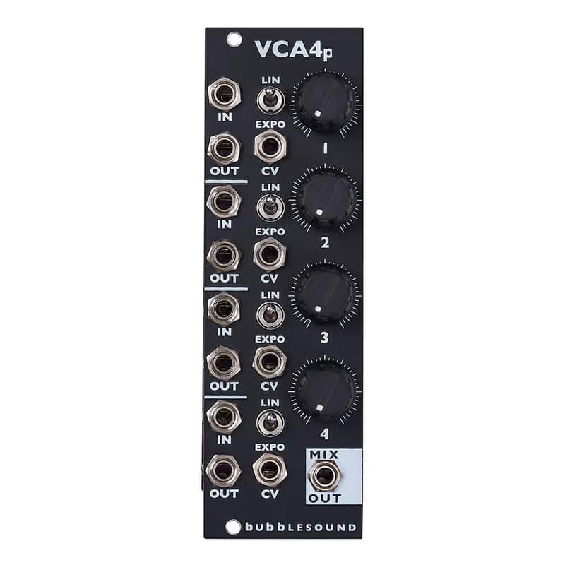 Bubblesound VCA4p Eurorack VCA Module (Black) image 1