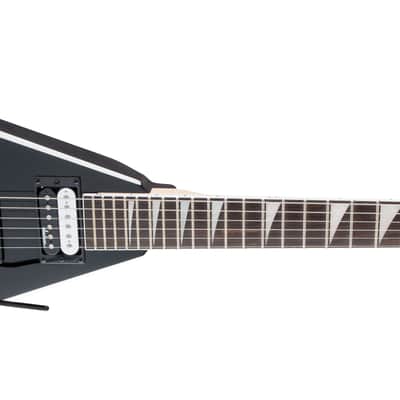 Jackson JS Series King V JS32 Amaranth FB Black with White Bevels image 3