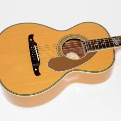 Fender Ron Emory Loyalty Parlor Acoustic Guitar Ash Butterscotch image 2