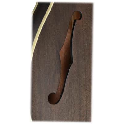 Ibanez Artcore AS53-TKF 6-String Semi-Hollow Body Electric Guitar with Walnut Fretboard, Right-Handed, Transparent Black Flat image 5