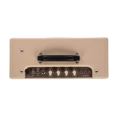 Victoria Vicky Verb Jr 5w 1x12 Combo Amp Smooth Blonde w/ Wheat Grille & Reverb image 3